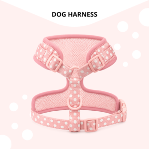 Petwelve Polka Dot No Pull Dog Harness, Soft Padded Adjustable Vest Harness for Small Medium Dogs